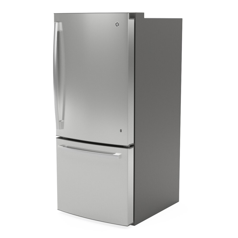 GE Bottom-Freezer Refrigerator GDE21EYKFS 3Dモデル