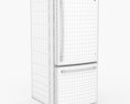 GE Bottom-Freezer Refrigerator GDE21EYKFS Modello 3D
