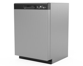 GE Dishwasher with Front Controls GDF535PSRSS 3D 모델 