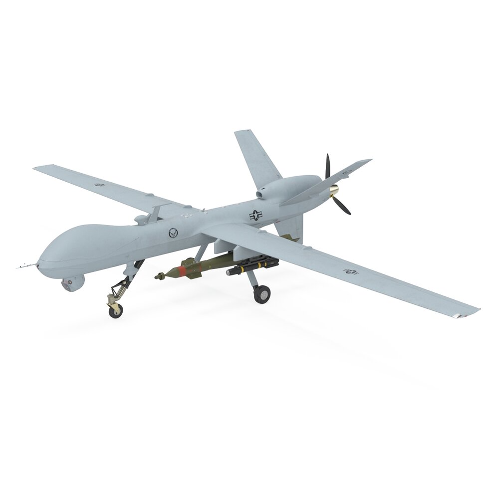 General Atomics UAV MQ-9 Reaper Military Aircraft Drone 3D model
