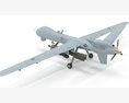 General Atomics UAV MQ-9 Reaper Military Aircraft Drone 3D 모델 