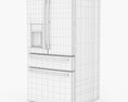 GE Profile French-Door Refrigerator PVD28BYNFS Modelo 3d