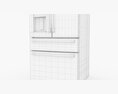 GE Profile French-Door Refrigerator PVD28BYNFS Modèle 3d