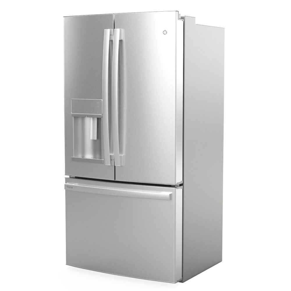 GE Profile French-Door Refrigerator PYE22KYNFS Modelo 3d