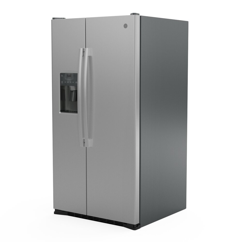 GE Side by Side Refrigerator GSS25GYPFS Modello 3D