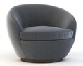 Giulia Swivel Arm Chair Modello 3D