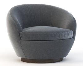 Giulia Swivel Arm Chair Modelo 3d