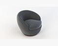 Giulia Swivel Arm Chair Modèle 3d