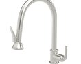 Henry Waterworks pull down faucet in polished nickel 3d model