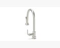 Henry Waterworks pull down faucet in polished nickel 3Dモデル