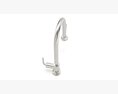 Henry Waterworks pull down faucet in polished nickel Modello 3D