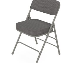 HERCULES Series Premium Curved Triple Braced Chair 3D-Modell