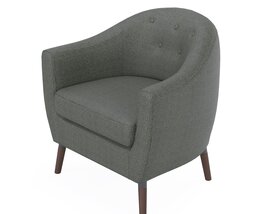Homelegance Fabric Barrel Chair Modelo 3d