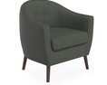 Homelegance Fabric Barrel Chair 3d model