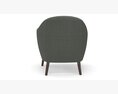 Homelegance Fabric Barrel Chair Modelo 3D
