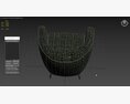 Homelegance Fabric Barrel Chair Modello 3D