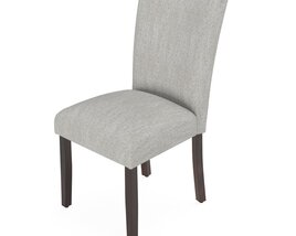 HomePop Parsons Classic Upholstered Accent Dining Chair 3D模型
