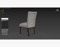 HomePop Parsons Classic Upholstered Accent Dining Chair Modelo 3d