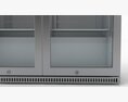 Husky Double Glass Door Alfresco Bar Drinks Chiller 3Dモデル