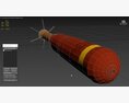 Incendiary Rocket 66 mm M74 3D模型 顶视图