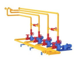 Industry Plant 01 3D модель