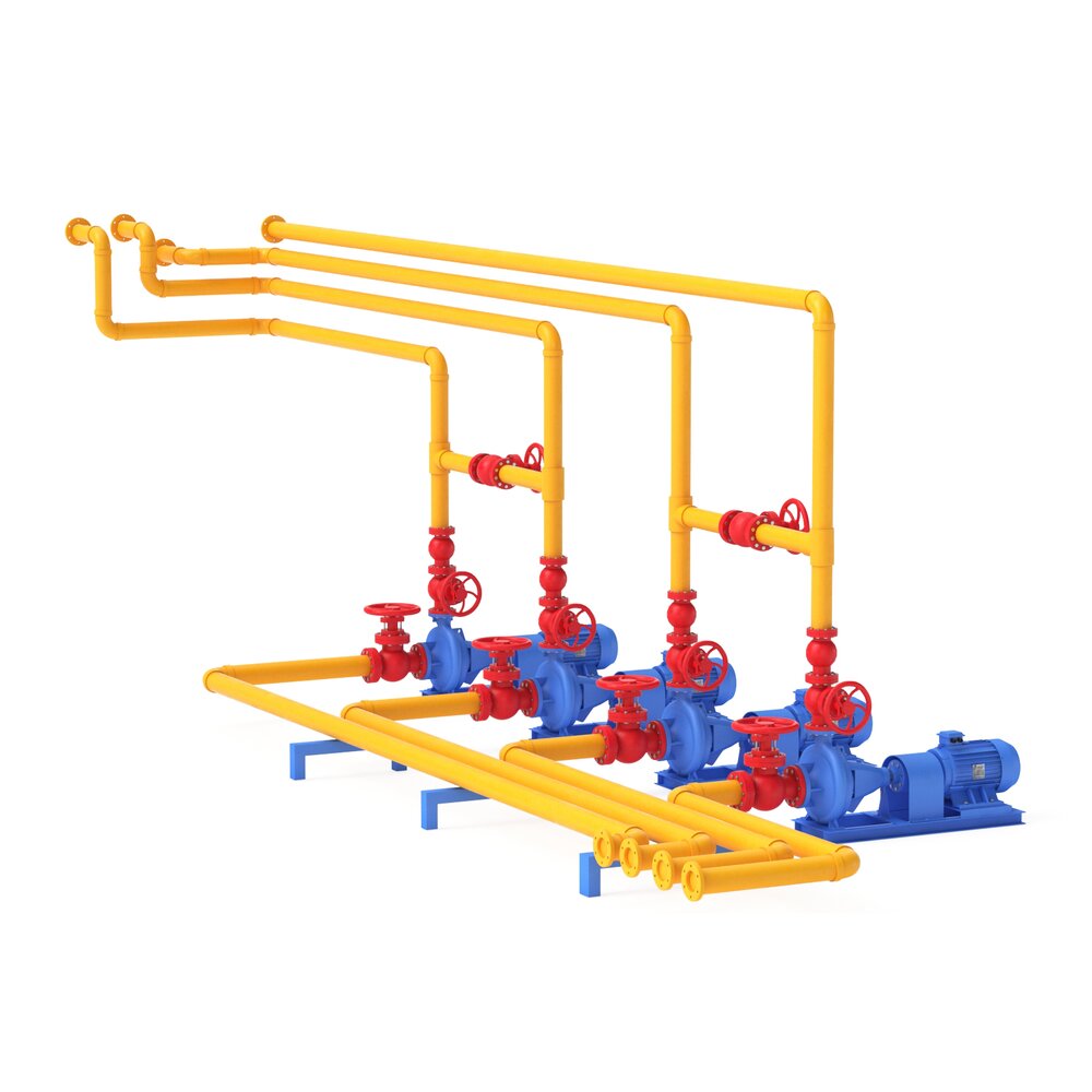 Industry Plant 01 3D model