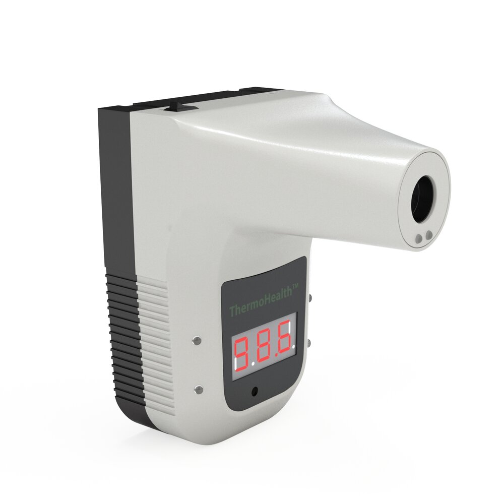 Infrared Wall Mounted Forehead Thermometer 3D 모델 