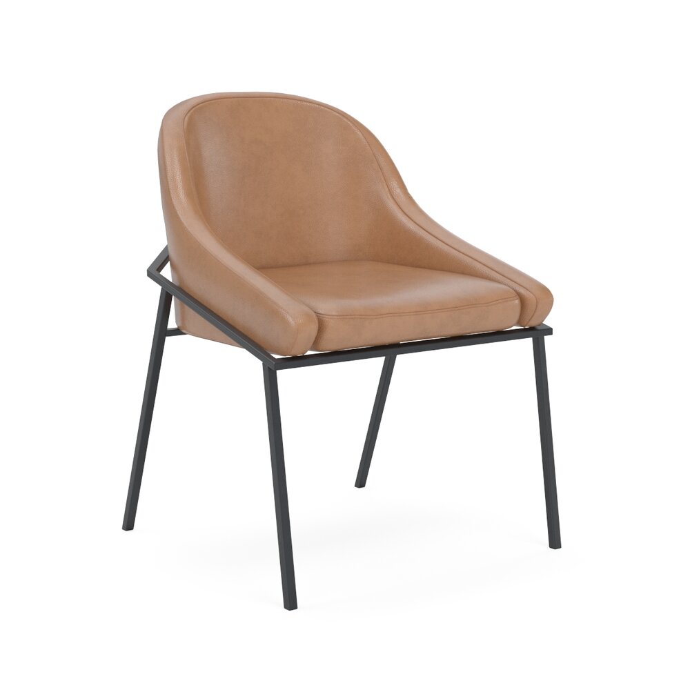 IZOARD Upholstered metal chair 3D model