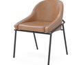 IZOARD Upholstered metal chair 3D-Modell