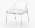 IZOARD Upholstered metal chair 3d model