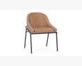 IZOARD Upholstered metal chair 3d model