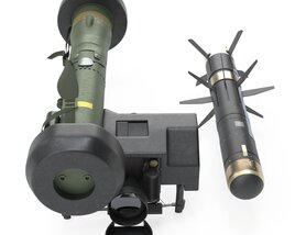 Javelin FGM-148 Anti-Tank Missile with Launcher 3Dモデル