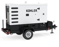 Kohler Industrial Diesel Generators Single White color Modello 3D