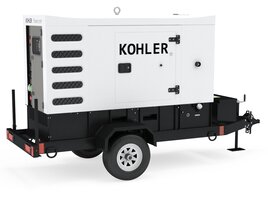 Kohler Industrial Diesel Generators Single White color 3D model