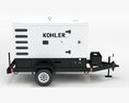 Kohler Industrial Diesel Generators Single White color 3D 모델 