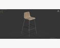 Lecture Bar Stool Modelo 3d