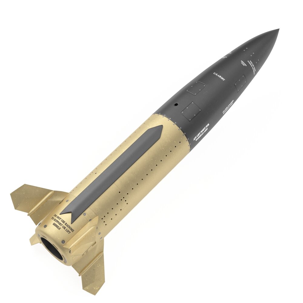 Lockheed Martin Mgm 140 Atacms 2 Tactical Missile Modelo 3D