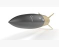 Lockheed Martin Mgm 140 Atacms 2 Tactical Missile Modello 3D vista frontale
