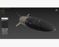 Lockheed Martin Mgm 140 Atacms 2 Tactical Missile 3Dモデル clay render