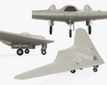 Lockheed Martin RQ-170 Sentinel UAV Drone Iran Version 3D-Modell