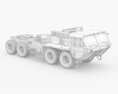 M983 HEMTT Patriot Tractor Truck 3D模型 后视图