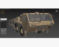 M983 HEMTT Patriot Tractor Truck 3D模型 顶视图