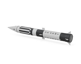 MGM-31 Pershing 1 Solid-Fueled Ballistic Missile Modelo 3D