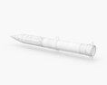 MGM-31 Pershing 1 Solid-Fueled Ballistic Missile Modelo 3D vista trasera