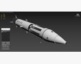 MGM-31 Pershing 1 Solid-Fueled Ballistic Missile Modello 3D