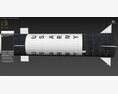 MGM-31 Pershing 1 Solid-Fueled Ballistic Missile Modelo 3D vista frontal