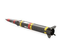 MGM-31B Pershing 2 solid fueled ballistic missile Modèle 3D