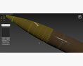 MGM-52 Lance Tactical Ballistic Missile 3D-Modell Draufsicht