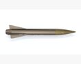 MGM-52 Lance Tactical Ballistic Missile 3D модель front view