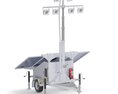 Military Solar Light Tower Modello 3D